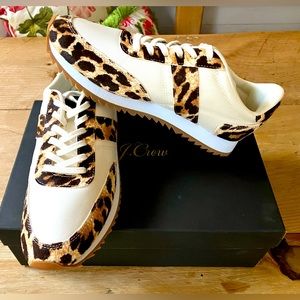 Brand new in box J Crew leopard print sneakers - W 8.5
